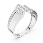 Gold Ring LR-01 (28), White Gold, view 2