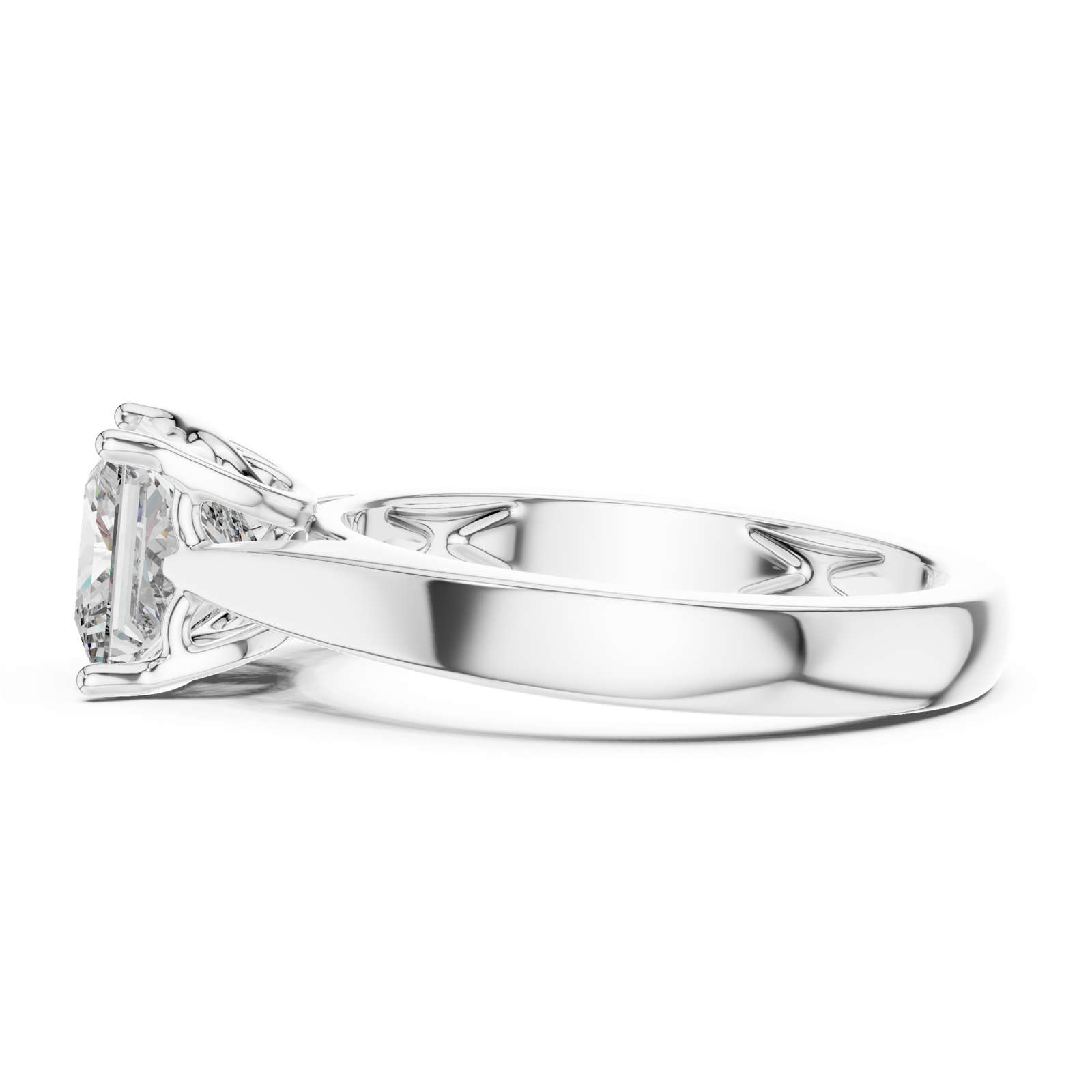 Gold Ring DDLR-052, White Gold, view 3