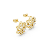 Gold Earrings 9-10016PE, Yellow Gold, view 1