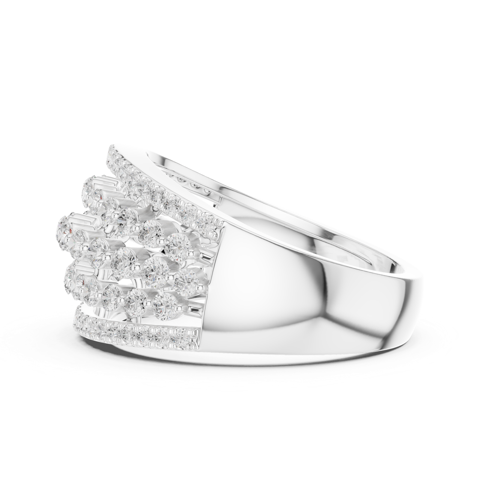 Gold Ring DDLR-759, White Gold, view 3