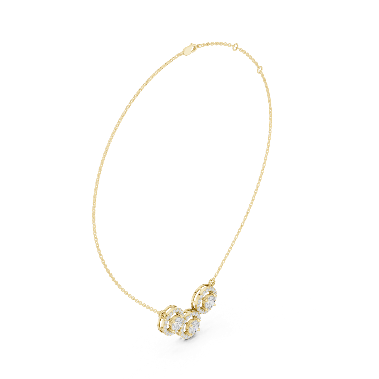 Gold Necklace ALJPD-499, Yellow Gold