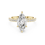 Gold Ring DDLR-256, Yellow Gold, view 4