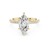 Gold Ring DDLR-256, Yellow Gold, view 4