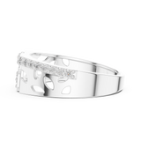 Gold Ring LR-01 (30), White Gold, view 3