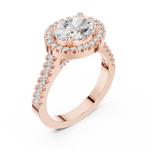 Gold Ring DDLR-322, Rose Gold, view 2