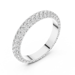 Gold Ring DDLR-213, White Gold, view 2