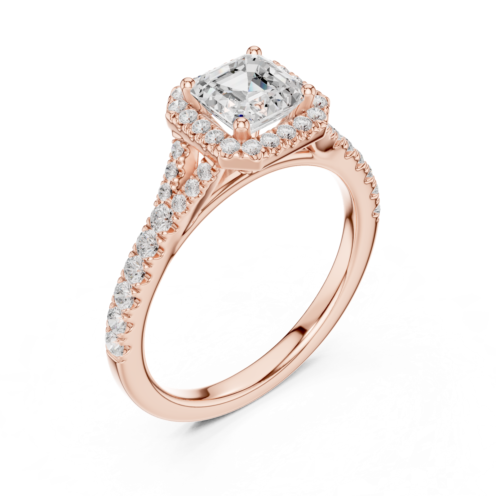 Gold Ring DDLR-908, Rose Gold, view 2
