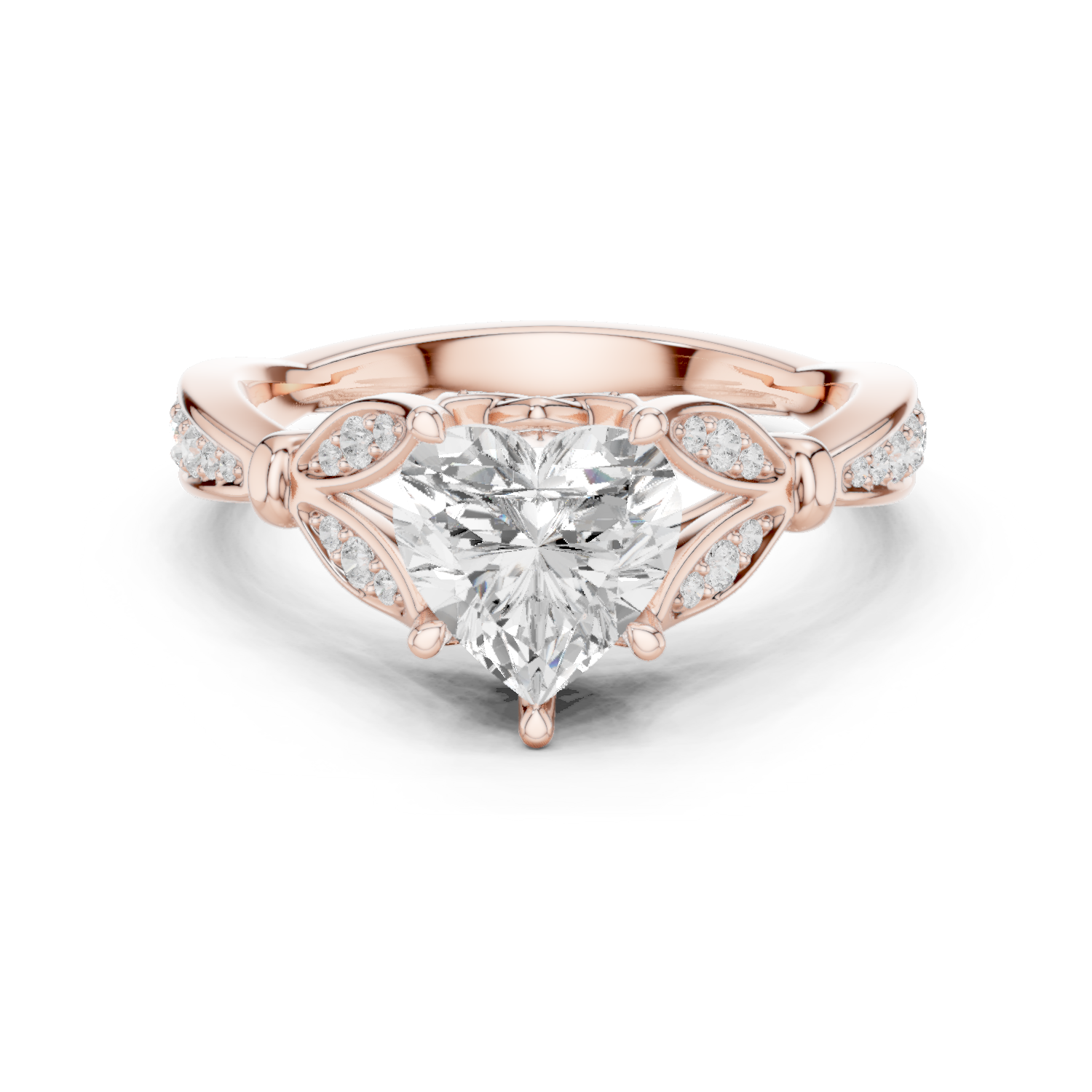 Gold Ring DDLR-934, Rose Gold
