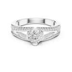 Gold Ring LR-0305, White Gold