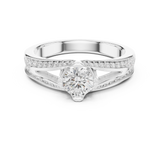 Gold Ring LR-0305, White Gold