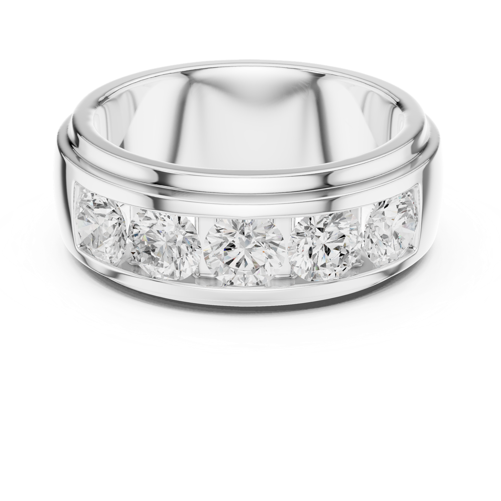 Gold Ring DDLR-425, White Gold, view 4