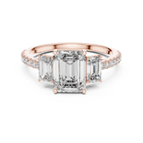 Gold Ring L03-1296, Rose Gold, view 4