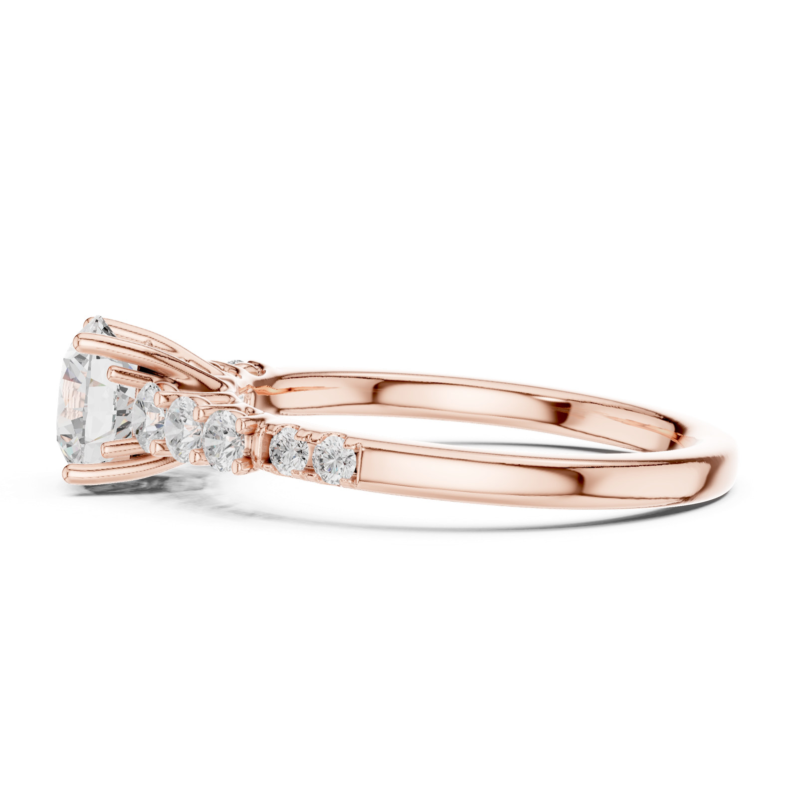 Gold Ring LR-0300, Rose Gold, view 3