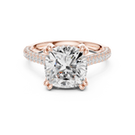 Gold Ring DDLR-953, Rose Gold, view 4