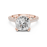 Gold Ring DDLR-953, Rose Gold, view 4