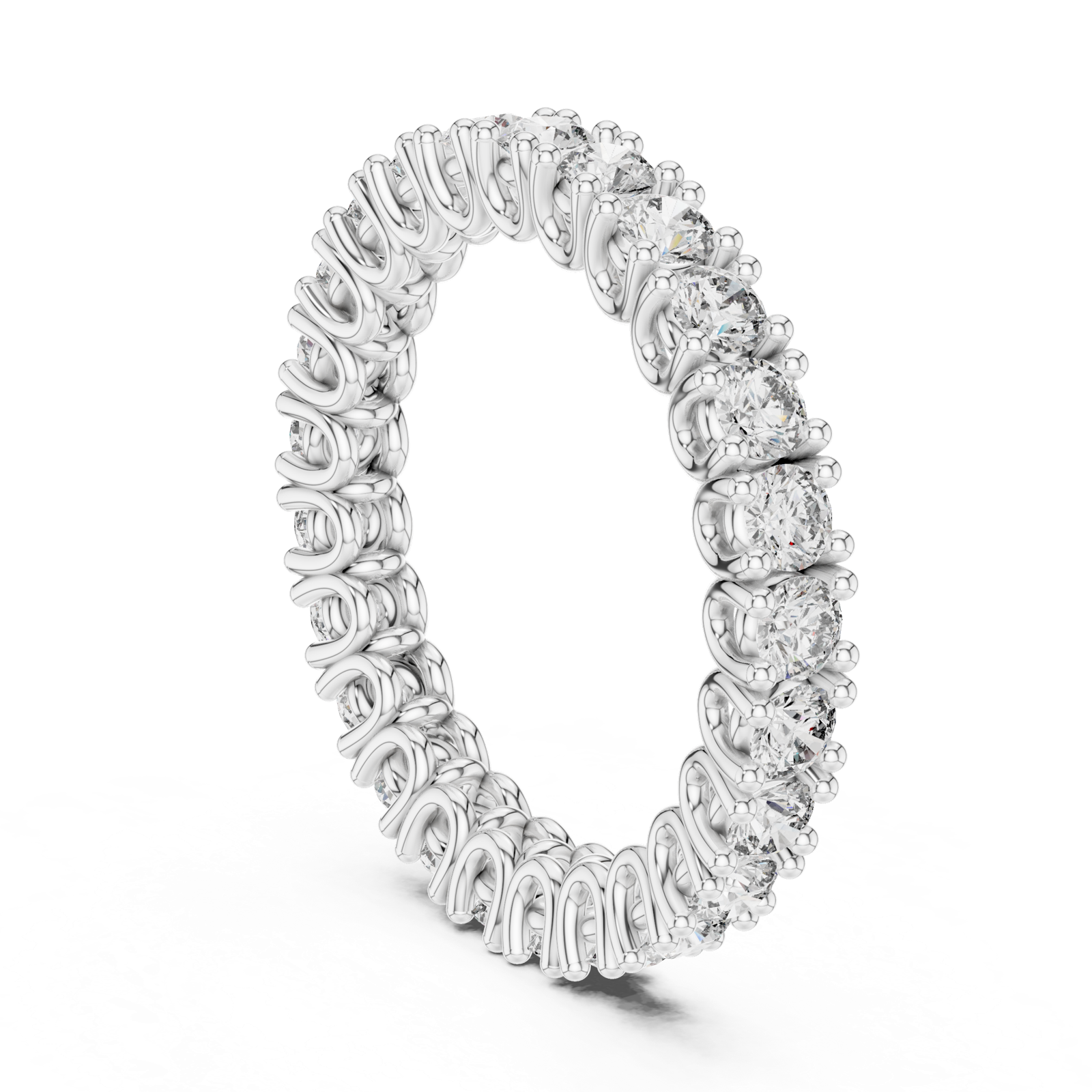 Gold Ring 12-10008@L, White Gold, view 1