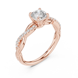 Gold Ring DDLR-591, Rose Gold, view 2