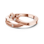 Gold Ring DDLR-737, Rose Gold, view 4