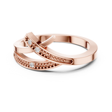 Gold Ring DDLR-737, Rose Gold, view 4