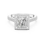Gold Ring DDLR-154, White Gold, view 4