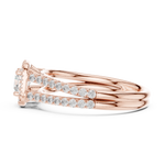 Gold Ring LR-0217, Rose Gold, view 3