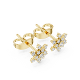 Gold Earrings 9-10079E, Yellow Gold, view 2