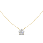 Gold Jewelry DDPO-001, Round center stone, Yellow Gold, view 4