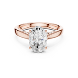 Gold Jewelry L36-18, Oval center stone, Rose Gold, view 4