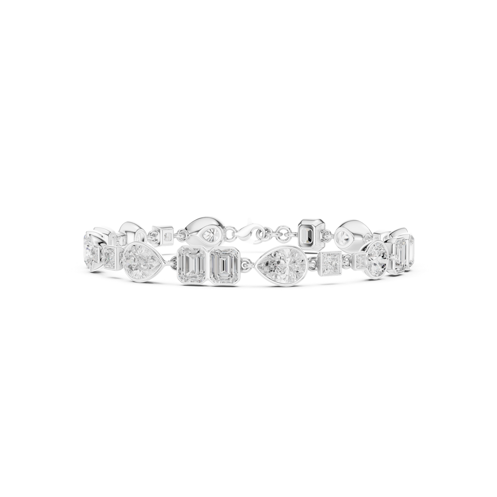 Gold Bracelet SBWB (42), White Gold, view 4