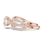Gold Ring DDLR-676, Rose Gold, view 3