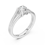Gold Ring DDLR-545, White Gold, view 2