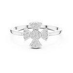 Gold Ring DR-6320, White Gold, view 4