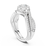 Gold Ring LR-0268, White Gold, view 1