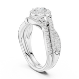 Gold Ring LR-0268, White Gold, view 1