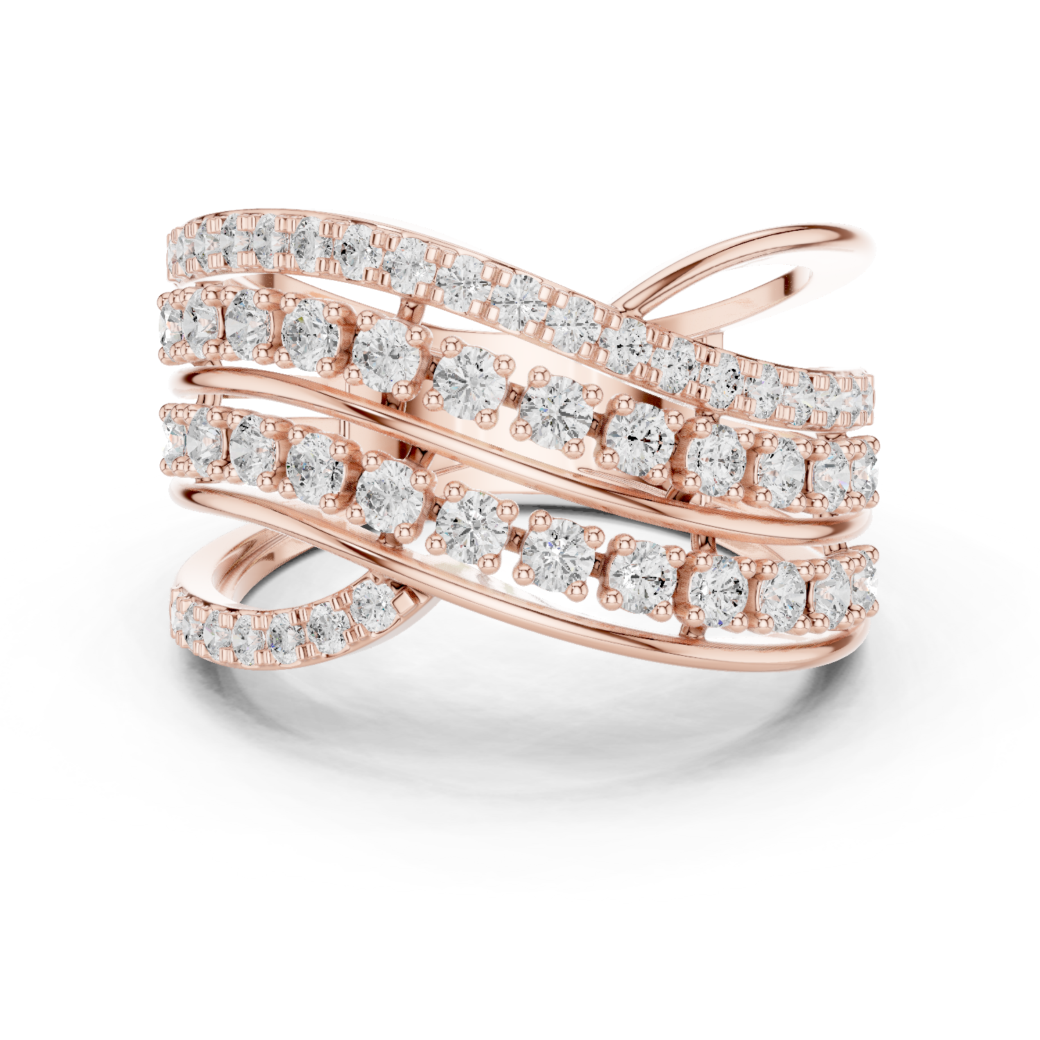 Gold Ring DDLR-820, Rose Gold