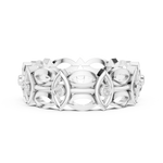 Gold Ring R46, White Gold, view 3