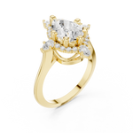 Gold Ring DDLR-412, Yellow Gold, view 2