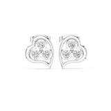 Gold Earrings 9-10006E, White Gold