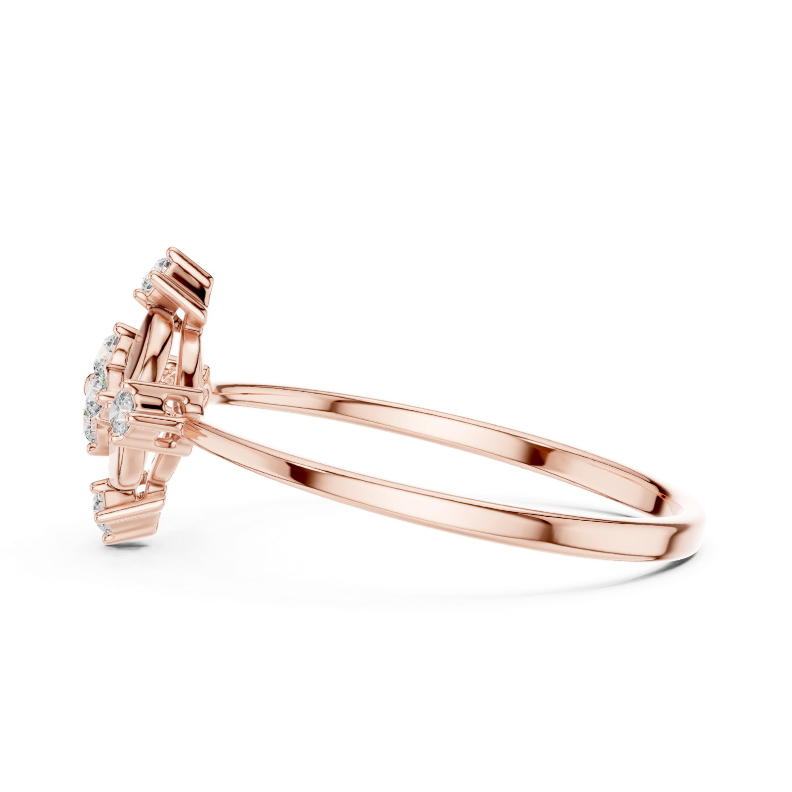 Gold Ring 1 (162), Rose Gold, view 3