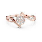 Gold Ring DDLR-826, Rose Gold, view 4