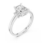 Gold Ring DDLR-906, White Gold, view 2