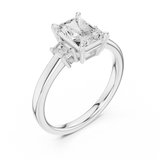 Gold Ring DDLR-906, White Gold, view 2