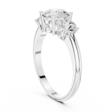 Gold Ring DDLR-1099, White Gold, view 1