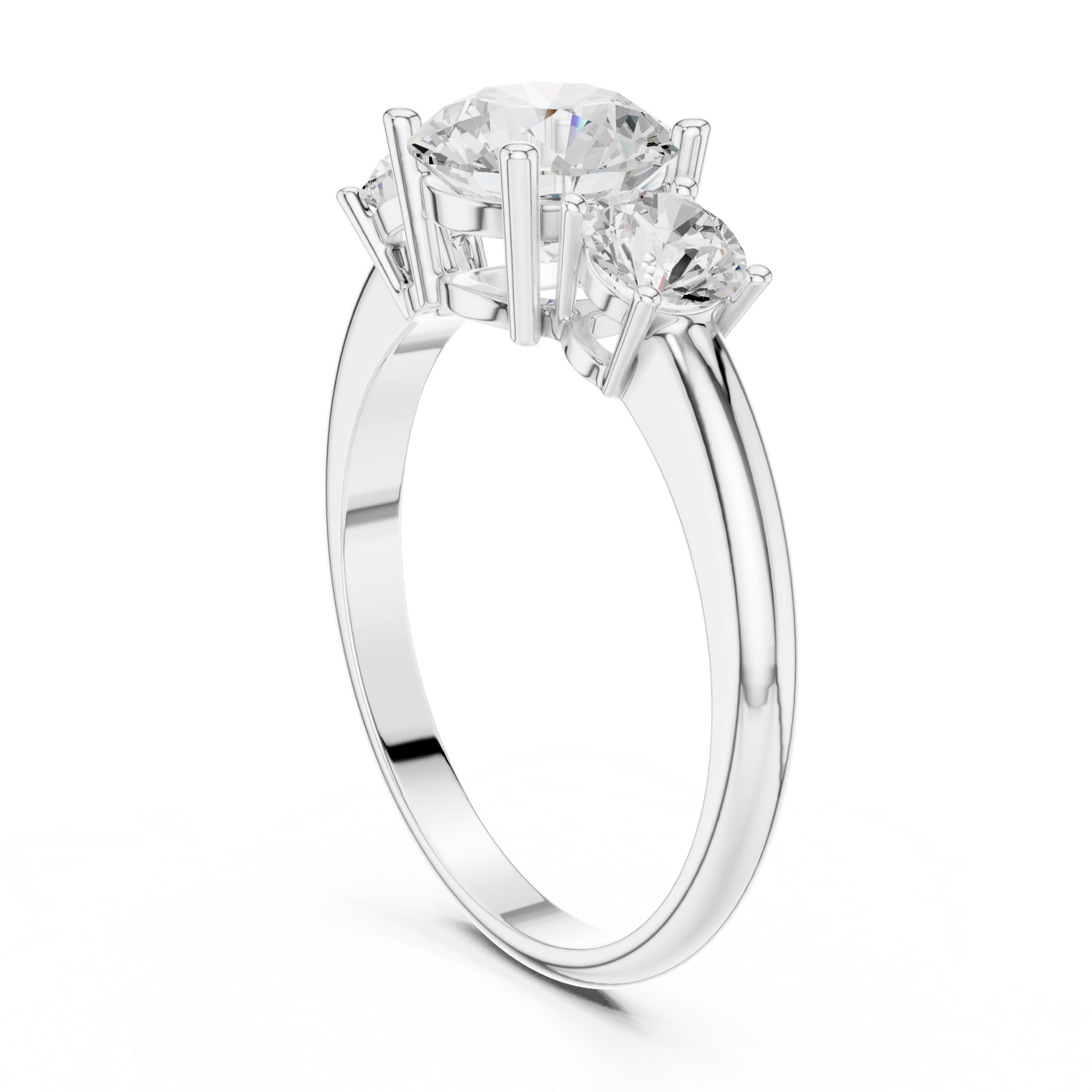 Gold Ring DDLR-1099, White Gold, view 1