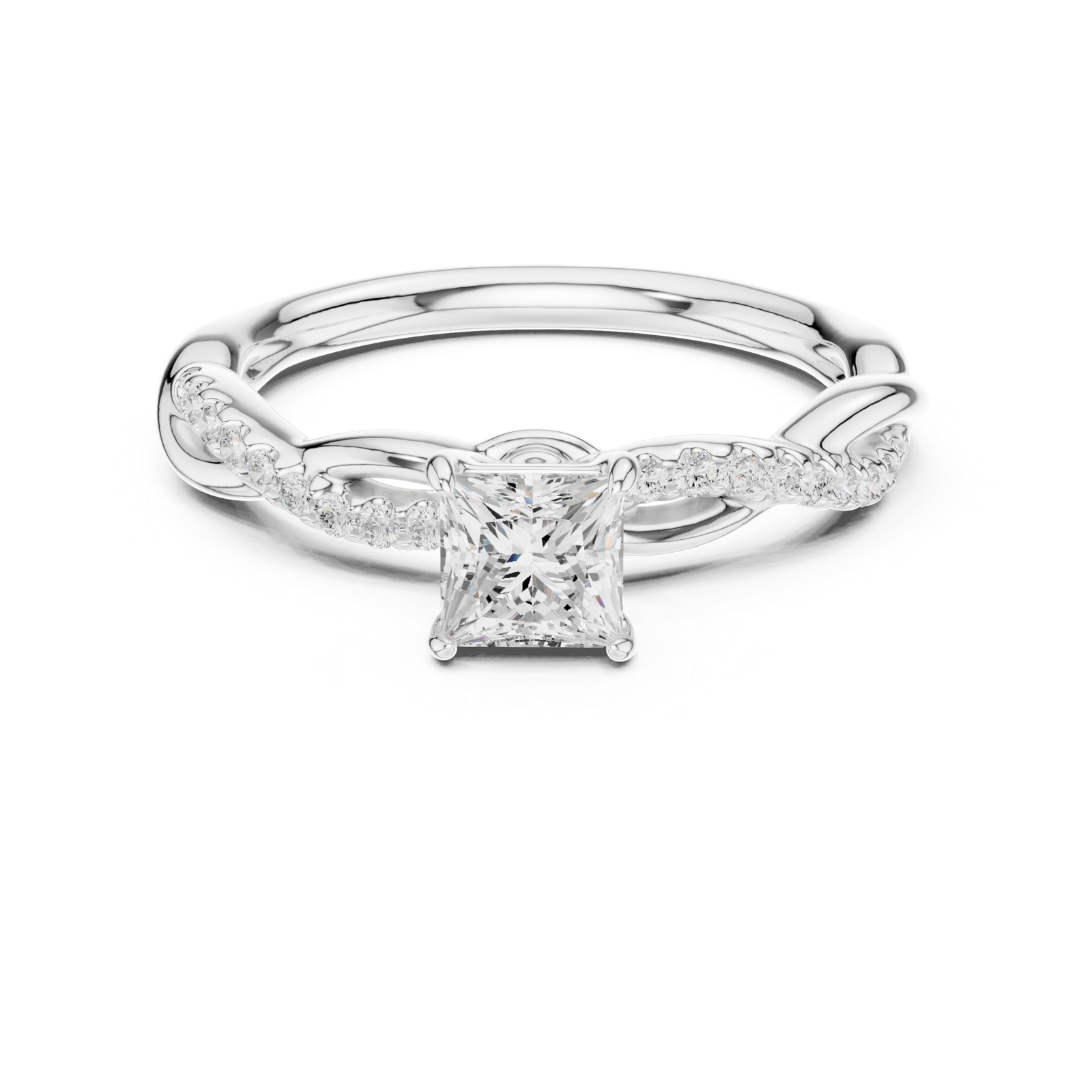 Gold Ring DDLR-590, White Gold