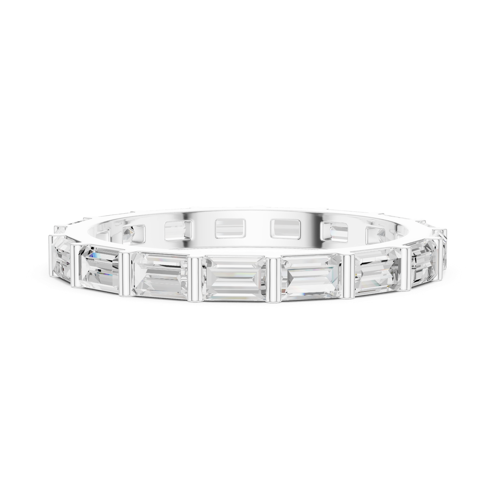 Gold Ring DDLR-1119, White Gold, view 3