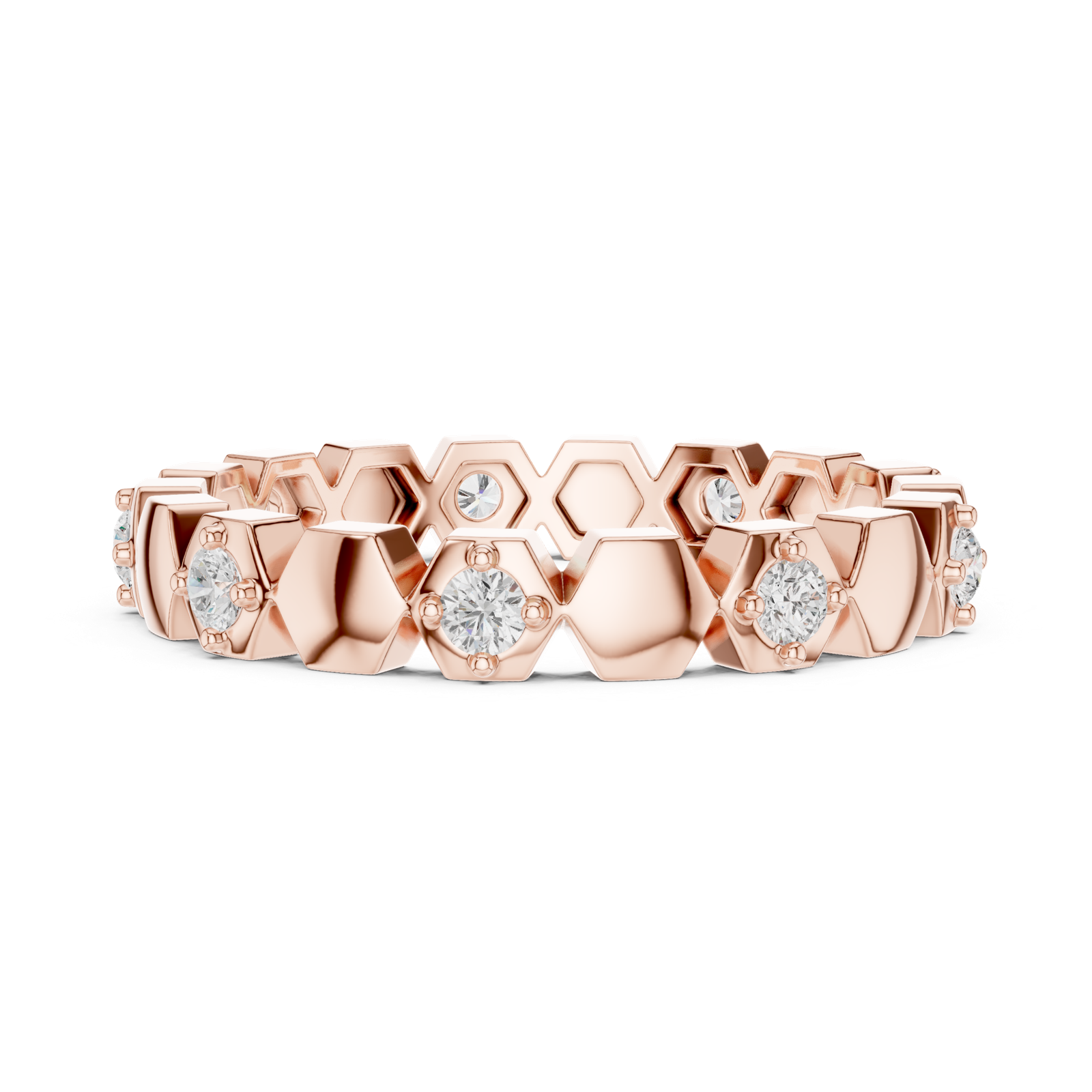 Gold Ring L22-R5, Rose Gold, view 3