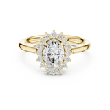 Gold Ring DDLR-698, Yellow Gold, view 4