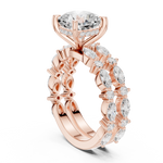 Gold Ring DDLR-951, Rose Gold, view 1