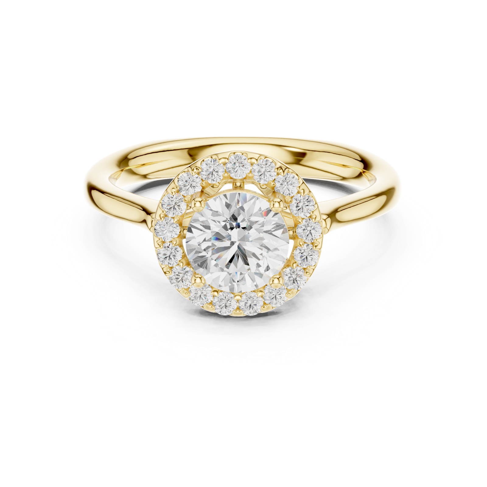 Gold Ring DDLR-652, Yellow Gold, view 4